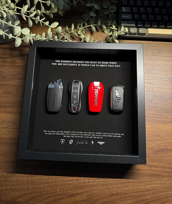 The Hardest Decision Frame Limited Edition 4 Supercar Keys
